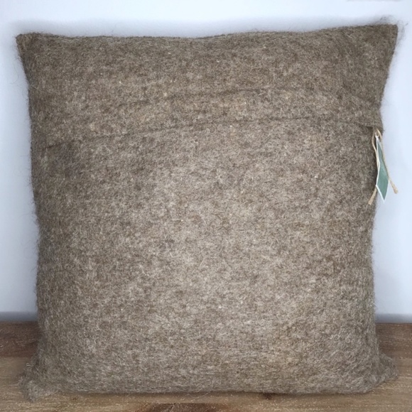 NWT ARCADIA HOME “Joy” Hand Felted Wool Christmas Pillow - Picture 3 of 5